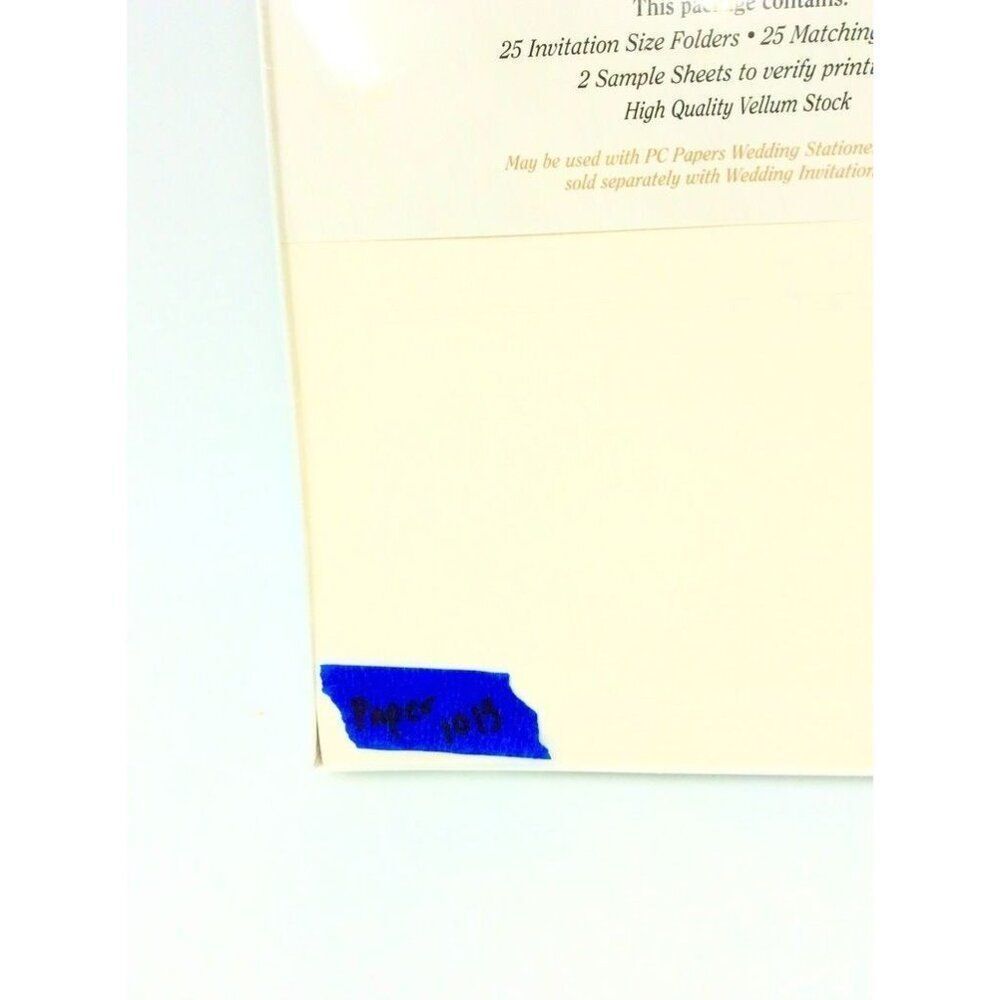 Vintage Invitations 25 ct Envelopes Blanks Printable Wedding Stationary White - Picture 7 of 7